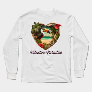 Valentine Paradise No. 4: Valentine's Day in Paradise Long Sleeve T-Shirt